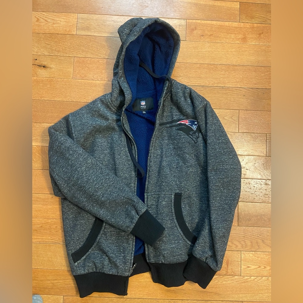 Patriots fleece lined sweatshirt NFL pro line